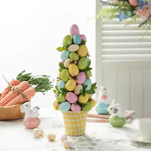 Easter Eggs Table Tree Decor for Spring Easter Party Supplies Props, 16" H - Picture 1 of 12