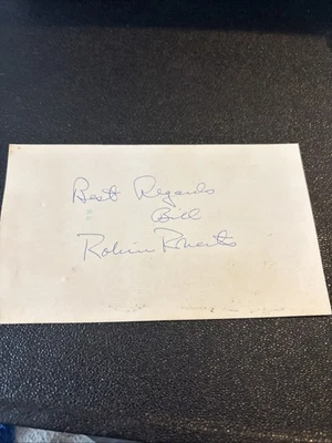 Tarjeta postal de 9 centavos 1978 de béisbol firmada por Robin Roberts (hof) 8/09/78 Foto 1 de 4