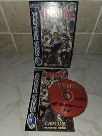 Resident Evil - Sega Saturn (PAL) Video Game Boxed With Manual Disc VGC
