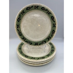 Oneida Oliveto Hand Painted Set of 4 Dinner Plates 11” Olives - Picture 1 of 6