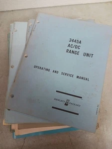 LOT OF 14 VINTAGE HEWLETT PACKARD MANUALS #392-3 - Picture 1 of 8