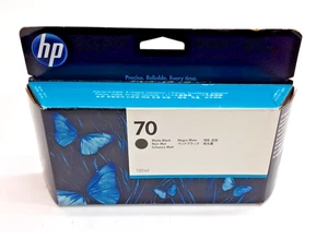 NEW Genuine HP 70 Matte Black DesignJet Ink Cartridge C9448A (Exp. 2018) - Picture 1 of 4