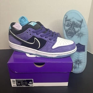 Mens Size 9 Nike SB Dunk Low Pro x Hayley Wilson Black Court Purple - Picture 1 of 7