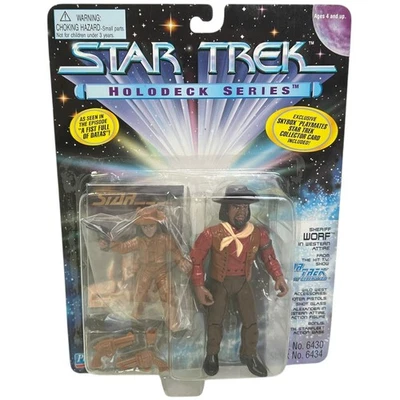 Star Trek Holodeck Series Sheriff Worf Western Attire Figure Next Generation New - Image 1 of 4