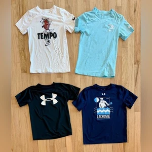 Boys Nike + Under Armour Tees Shirts Tops, Football, Lacrosse, Medium + Large - Picture 1 of 7