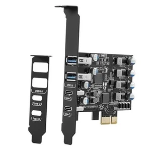 USB PCIE Karte 25W Power Delivery, PCI Express 4 2 USB A und 2 USB Typ-C Ports - Bild 1 von 8