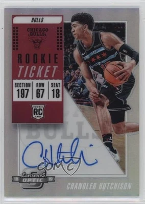 2018-19 Panini Contenders Optic Season Ticket Chandler Hutchison Rookie Auto RC - Image 1 of 2