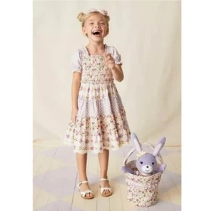 EUC Matilda Jane Enchanted Garden Magic Garden Smocked Dress Size 14 - Picture 1 of 7
