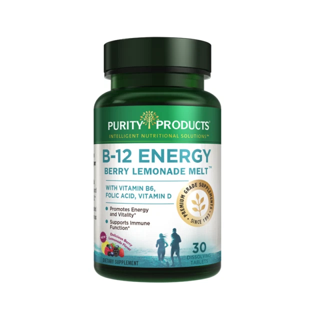 Purity Products B-12 Energy Berry Lemonade Melt - 30 Tablets