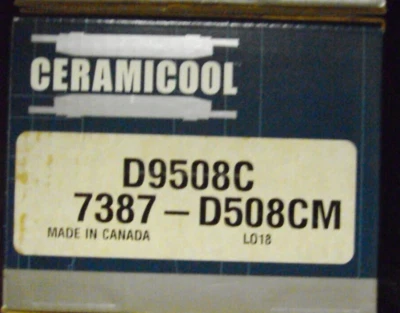 后盘制动垫套装,陶瓷 - Rotex Ceramicool D9508C — 第 1/2 张图片