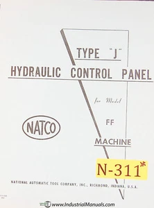 Natco FF Type J, Hydraulic Control Panel manual - Picture 1 of 1