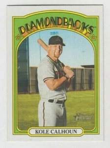 (10) Kole Calhoun 2021 TOPPS HERITAGE BASE CARD LOT #75 ARIZONA DIAMONDBACKS - Picture 1 of 1
