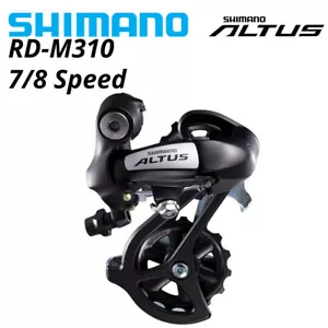 Shimano Altus RD-M310 MTB Rear Derailleur 7/8 Speed Black - Picture 1 of 7