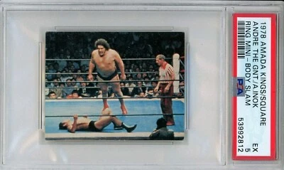 Anillo Amada Kings Of The Square 1978 Mini Body Slam Andre The Giant A Inoki PSA 5 Foto 1 de 2