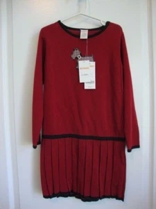 Gymboree Outlet FAMILY PORTRAIT Red Scottie Dog Pleated Sweater Dress Size 5 NWT - Picture 1 of 10