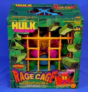 MARVEL COMICS INCREÍBLE HULK ELECTRONIC RAGE CAGE BREAKOUT SET TOY BIZ 1996 - Imagen 1 de 4