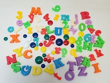 59 Lot Alphabet Letters Numbers Braille Plastic Magnetic & 27 colorful Dots
