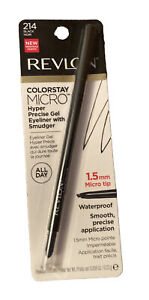 Revlon Colorstay Micro Hyper Precise Gel Eyeliner with Smudger - 214 Black - NEW