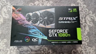 ASUS ROG Strix GeForce GTX 1080Ti OC 11GB GDDR5X GFX Graphics Card 1080 Ti - Image 1 of 4