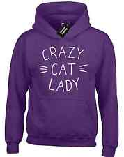 CRAZY CAT LADY HOODY HOODIE CUTE FUNNY DESIGN FASHION TOP