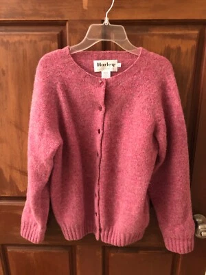 Cárdigan Harley of Scotland Shetland, rosa cabaña, talla S Foto 1 de 2