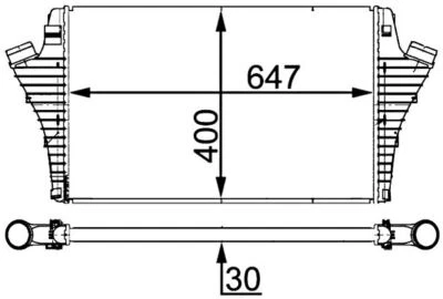 Intercooler cargador MAHLE para CADILLAC Bls OPEL SAAB 9-3 VAUXHALL 00-15 6302046 Foto 1 de 4