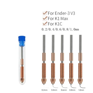 1/2x 0,2mm-1,0mm Dysze Quick-Swap do drukarki 3D Creality Ender-3 V3 K1C K1 Max - Zdjęcie 1 z 20