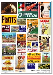 Becc Vintage Advertising Signs Vinyl Decals | G, O, OO Gauge Model Railways - Picture 1 of 1