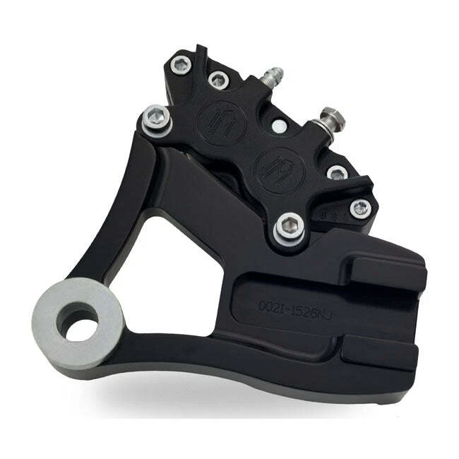Performance Machine Rear 4-P Caliper Bracket Black - 11.5 Inch For 91-99 Dyna NU - Image 1 of 1