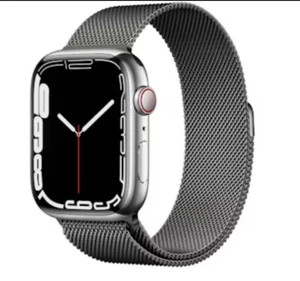 Apple Watch Series 7 (GPS+Cellular) 45mm Silver Stainless Steel/Milanese Loop - Photo 1 sur 4