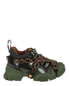 Gucci Womens Flashtrek Chunky Leather Sneakers - Picture 1 of 4