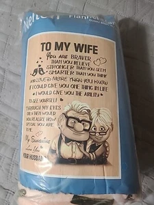 AN MEINE FRAU. Nelton Flanell Decke/Überwurf, Queen Size 80" x 60" - Bild 1 von 5