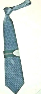 Herren-Krawatte ZYLOS GEORGE MACHADO grau schwarz mauve 100 % italienische Seide Geschenk neu - Bild 1 von 5