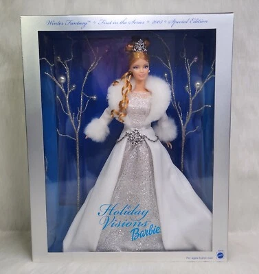 Mattel Barbie Doll Holiday Visions Winter Fantasy 2003 # B2519 Item # 2 (Blonde) - image 1 of 4