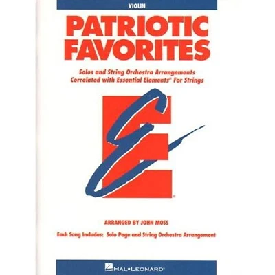 Patriotic Favorites for Violin Essential Elements String Method Sheet Music Book - Image 1 of 2
