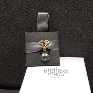 Endless Charm #53302-1 Goccia Impugnatura Cuore Trasparente - Rivenditore Autorizzato - Sconto 50% - Foto 1 di 3