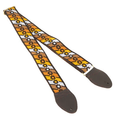 Correa de guitarra Souldier Daisy Chain - Retro naranja y amarillo / marrón Foto 1 de 4