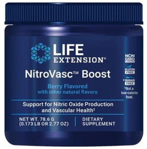 Life Extension NitroVasc Boost Berry Nitric Oxide Production Vascular Health - Picture 1 of 7