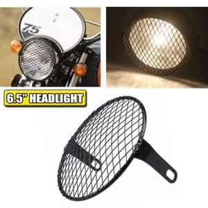 Malla protectora de malla de acero negra brillante de 5,75" 5-3/4" para faros de motocicleta - Imagen 1 de 10