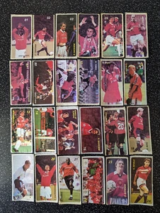 MANCHESTER UNITED BUBBLE GUM INSERTS FULL 1-33  RARE! - Picture 1 of 3