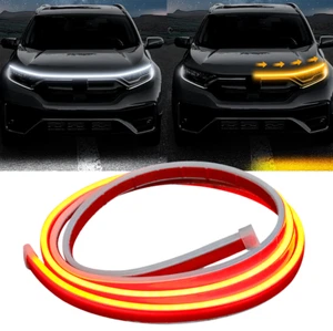 1.8M Start Scan Auto LED DRL Motorhaube Lichtleiste Motorabdeckung Tagfahrlicht - Bild 1 von 19