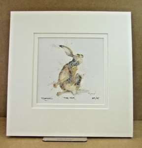 Kay Johns 'The Itch' Hare Signed Hand Embellished Limited Edition Print - Picture 1 of 1