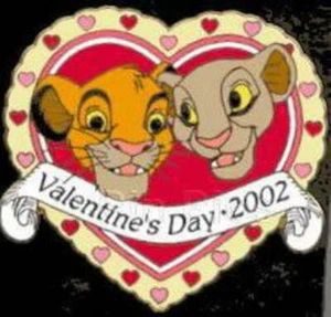 Disney Lion King  Simba Nala Heart Valentine's Day 2002 Movie Film LE Pin 9822 - Picture 1 of 1