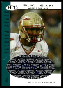 2004 SAGE HIT #A44 P.K. Sam Autographs Emerald - Picture 1 of 2