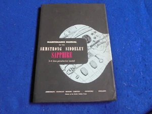 NOS Armstrong Siddeley Sapphire 3.4 Litre Maintenance Manual Owners Handbook - Bild 1 von 9