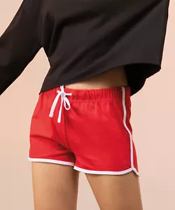 Damen Mädchen Damen Damen Retro Training Fitness Übung Baumwolle Sport Shorts - Bild 1 von 17