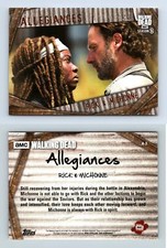 Rick & Michonne #A-3 The Walking Dead Season 8 Pt 1 Topps 2018 Allegiances Card