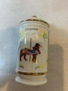 Replacement Lenox Carousel Spice Jars 1993 - HAS A SMALL CRACK  MARJORAM - Picture 1 of 3