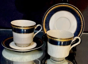 Mikasa…Imperial Lapis…(2) Cup & Saucer Sets… - Picture 1 of 7