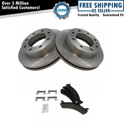 Kit de pastillas de freno y rotor de disco de cerámica Posi delanteras premium para camioneta GM Foto 1 de 4